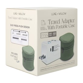 Travel Adapter With Portable Case