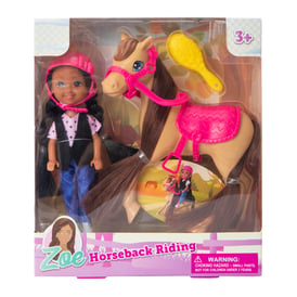 Zoe Horseback Riding Doll & Toy Horse Set