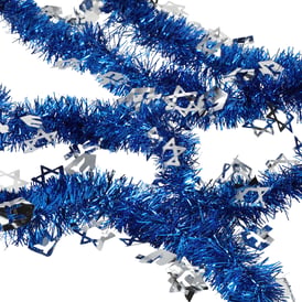 Hanukkah Tinsel Garland 9ft
