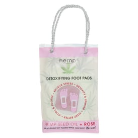 Hemp+ Detoxifying Foot Pads With Rose, 5 Pairs
