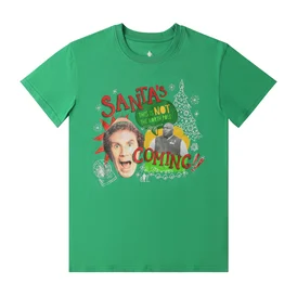 Elf Santa's Coming Graphic Tee