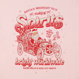 Juniors Spirits Bright Worldwide Graphic Tee