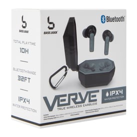 Verve True Wireless Earbuds With Mic & Water-Resistant Case | Five