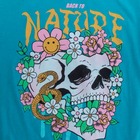 Back To Nature’ Skull Graphic Tee