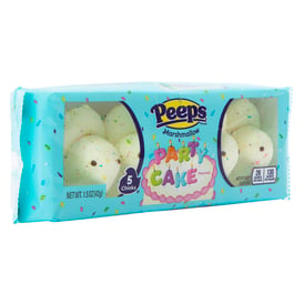 Party Cake Peeps® Marshmallow Chicks 5-Count