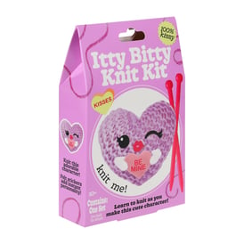 Valentine's Itty Bitty Knit Kit Set