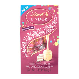Lindt® Lindor White Chocolate Truffles 5.1oz - Birthday Cake