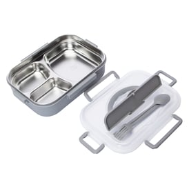 4-Piece Stainless Steel Bento Box 9.5in x 6.7in | Five Below