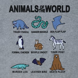 Animals Of The World Graphic Tee