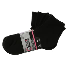 Series-8 Fitness™ Ladies Quarter Crew Performance Socks 5-Pack
