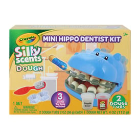 Crayola Silly Scents Dough Mini Hippo Dentist Kit Set