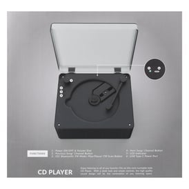 Bass Jaxx™ CD Player With Bluetooth® Compatibility