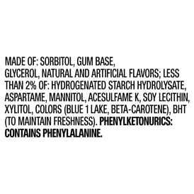ORBIT Gum Spearmint Sugar Free Chewing Gum, Single Pack, 14 Piece
