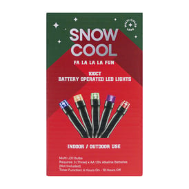 Christmas Battery Operated LED Lights 100-Count