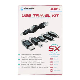 5-in-1 Universal USB Travel Kit