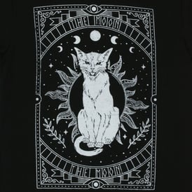 'The Moon' Cat Tarot Card Graphic Tee