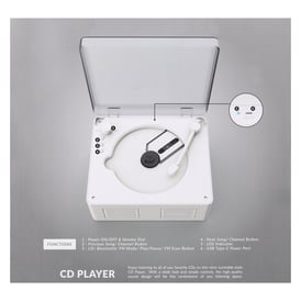 Bass Jaxx™ CD Player With Bluetooth® Compatibility | Five Below